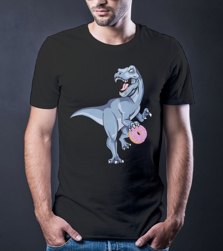 Dinosaur Donut Dino Doughnut Sprinkles T-Rex T-Shirt