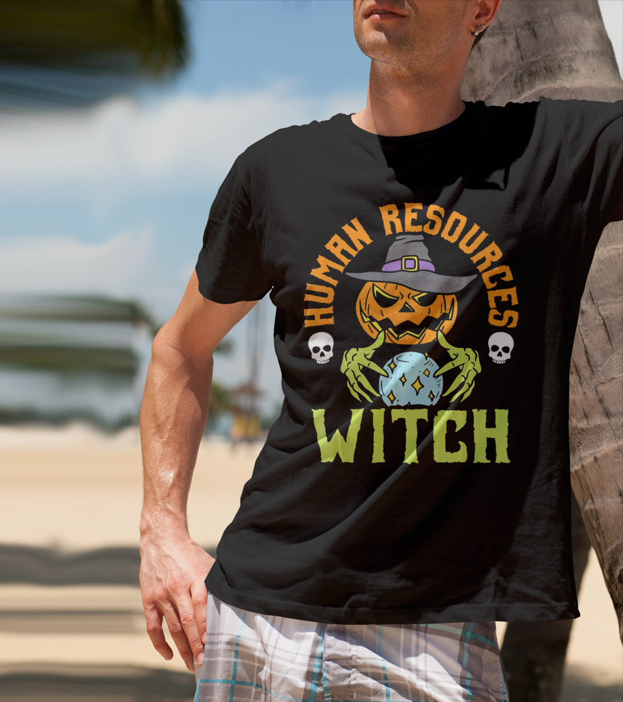 Human Resources Witch Pumpkin Magic T-Shirt
