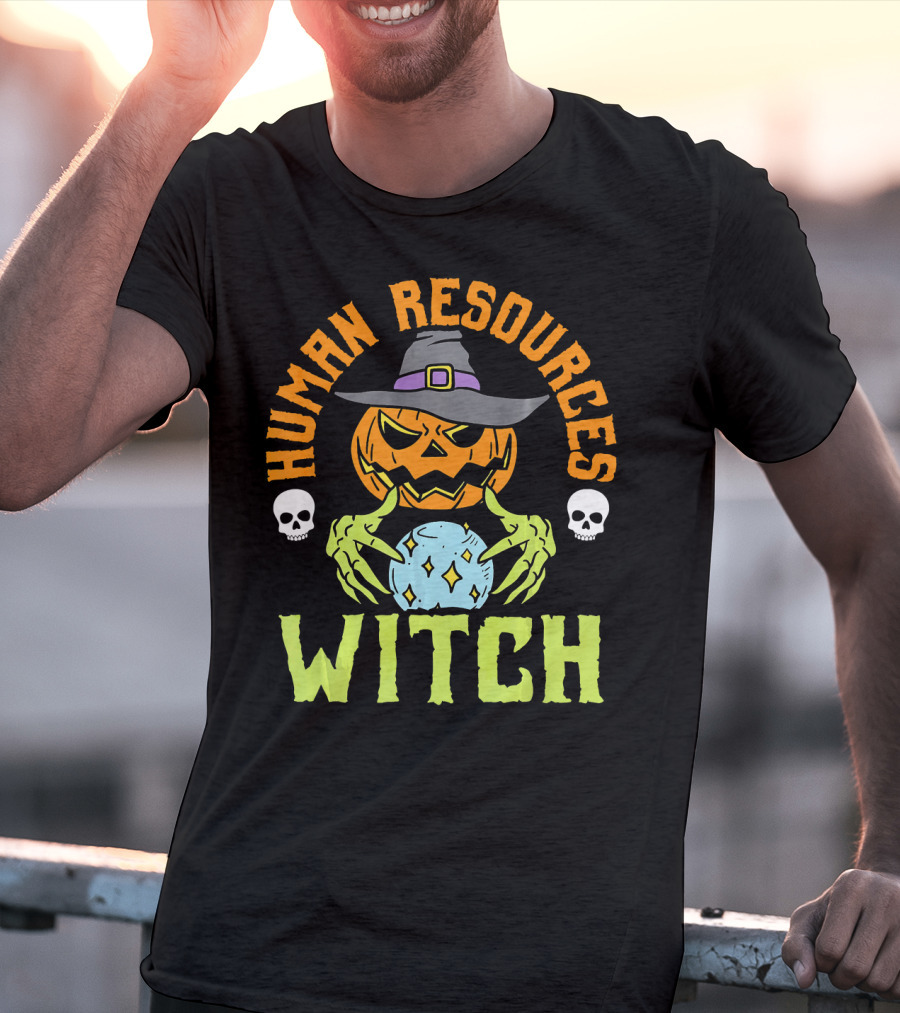 Human Resources Witch Pumpkin Magic T-Shirt