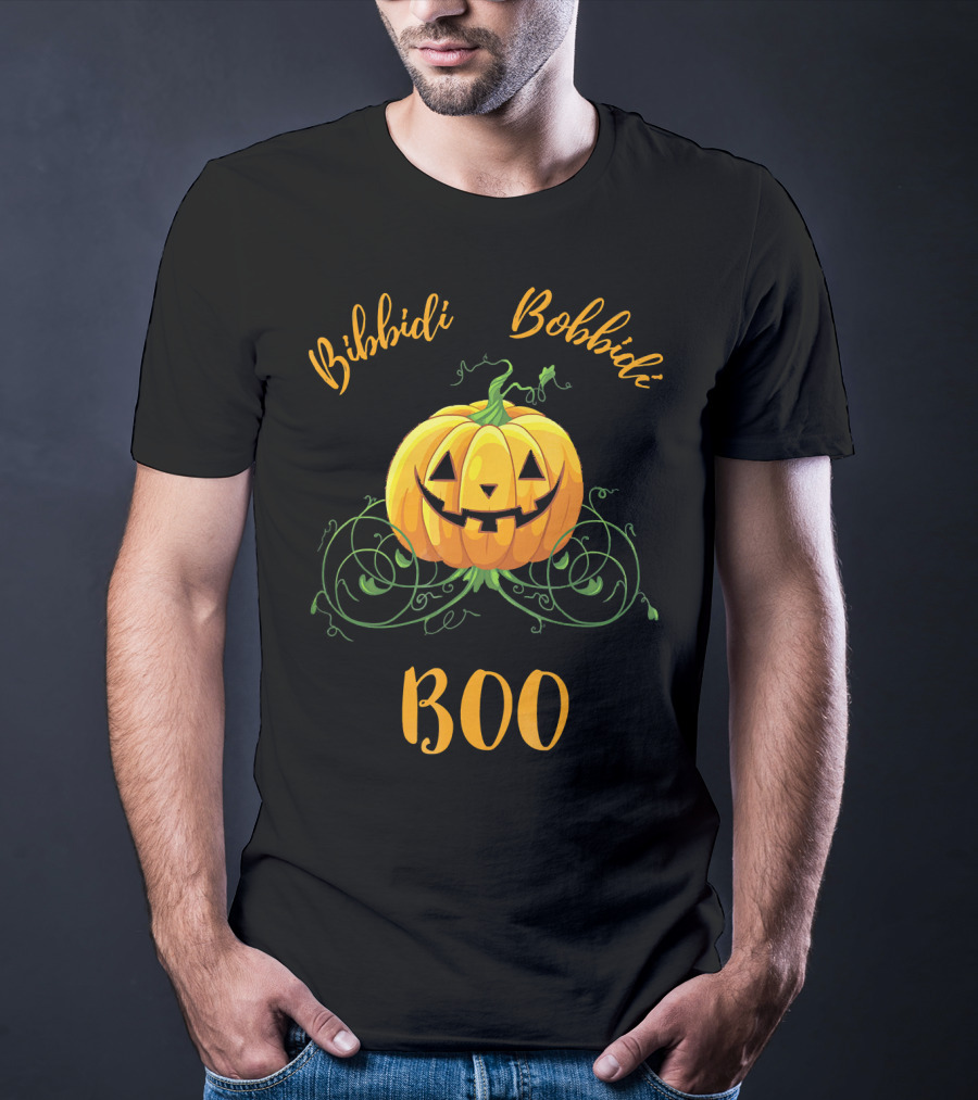 Bibbidi Bobbidi Boo Halloween Jack O Lantern Pumpkin T-Shirt