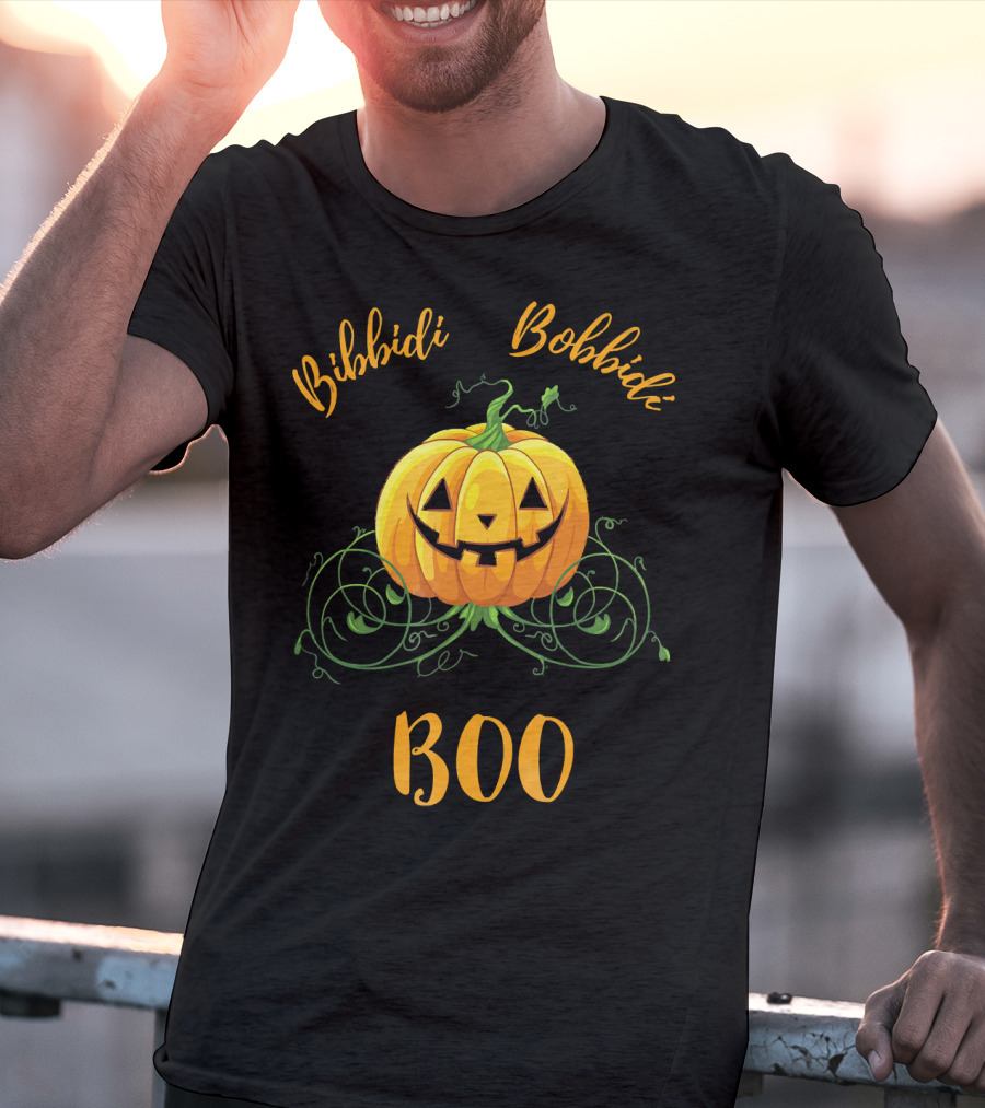Bibbidi Bobbidi Boo Halloween Jack O Lantern Pumpkin T-Shirt