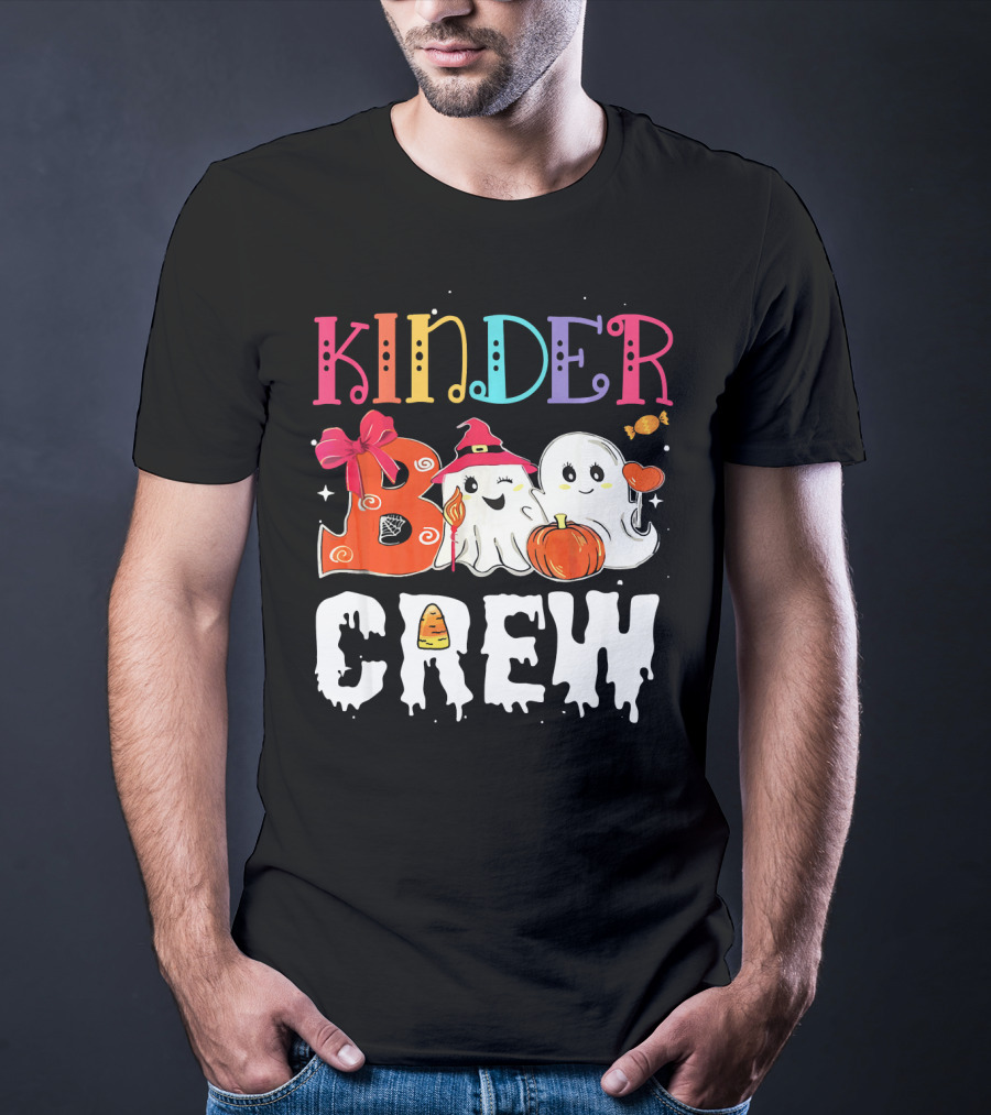 Kinder Boo Crew Halloween Ghosts Candy Pumpkin T-Shirt