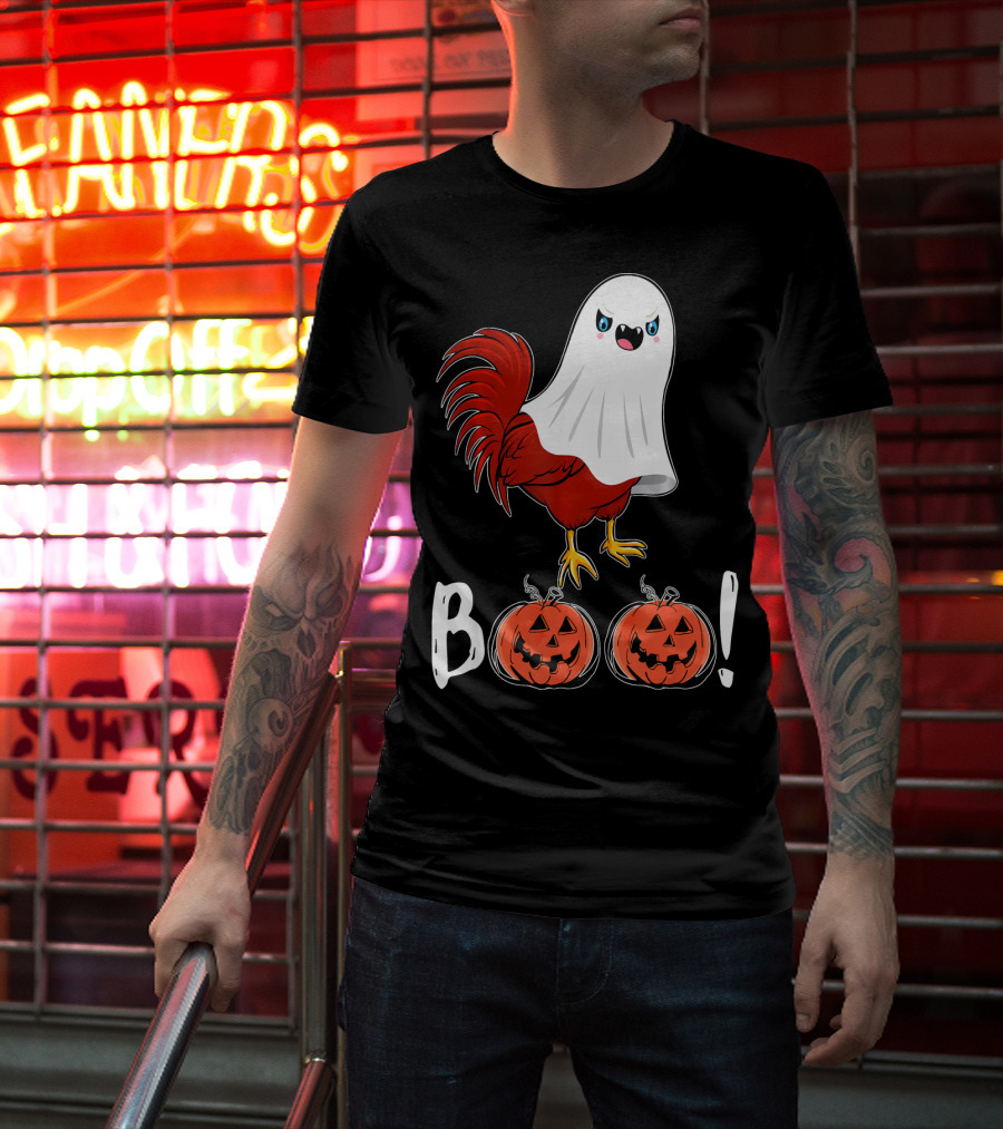 BOO Chicken Ghost Jack-O'-Lanterns T-Shirt