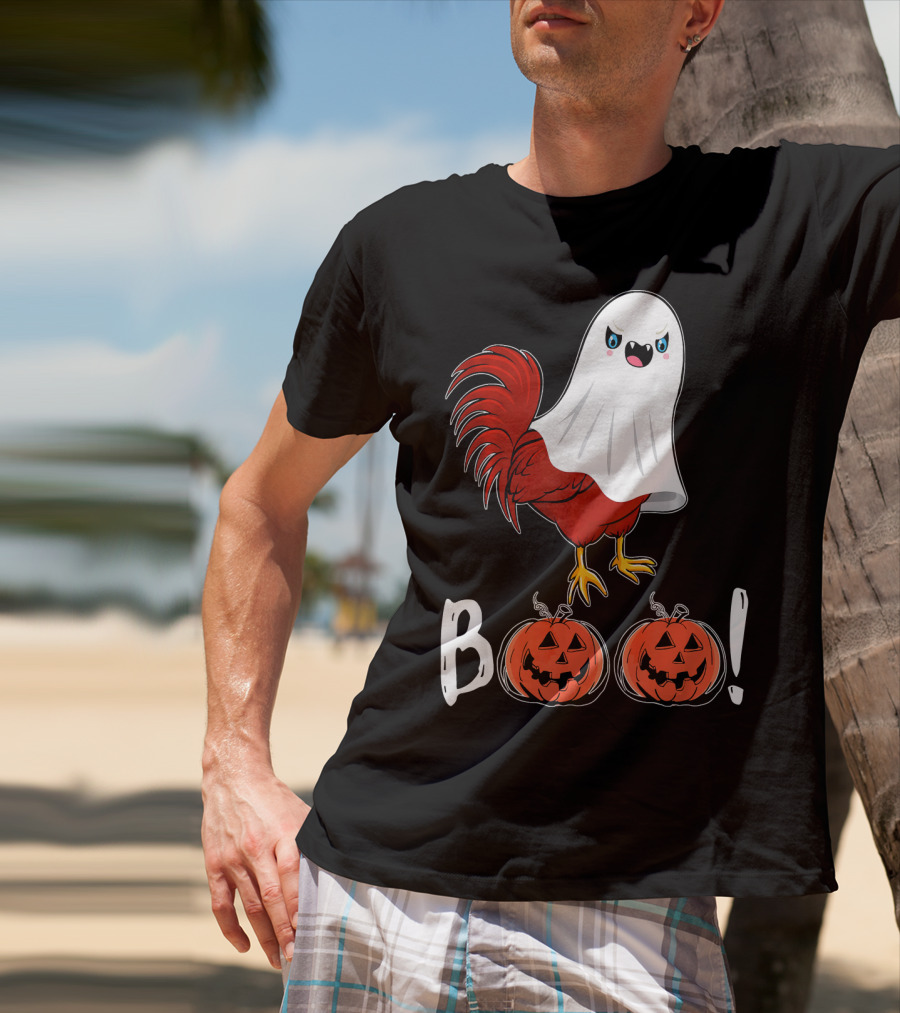 BOO Chicken Ghost Jack-O'-Lanterns T-Shirt
