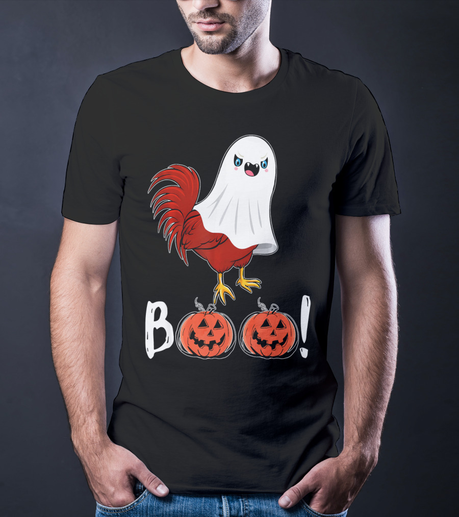 BOO Chicken Ghost Jack-O'-Lanterns T-Shirt