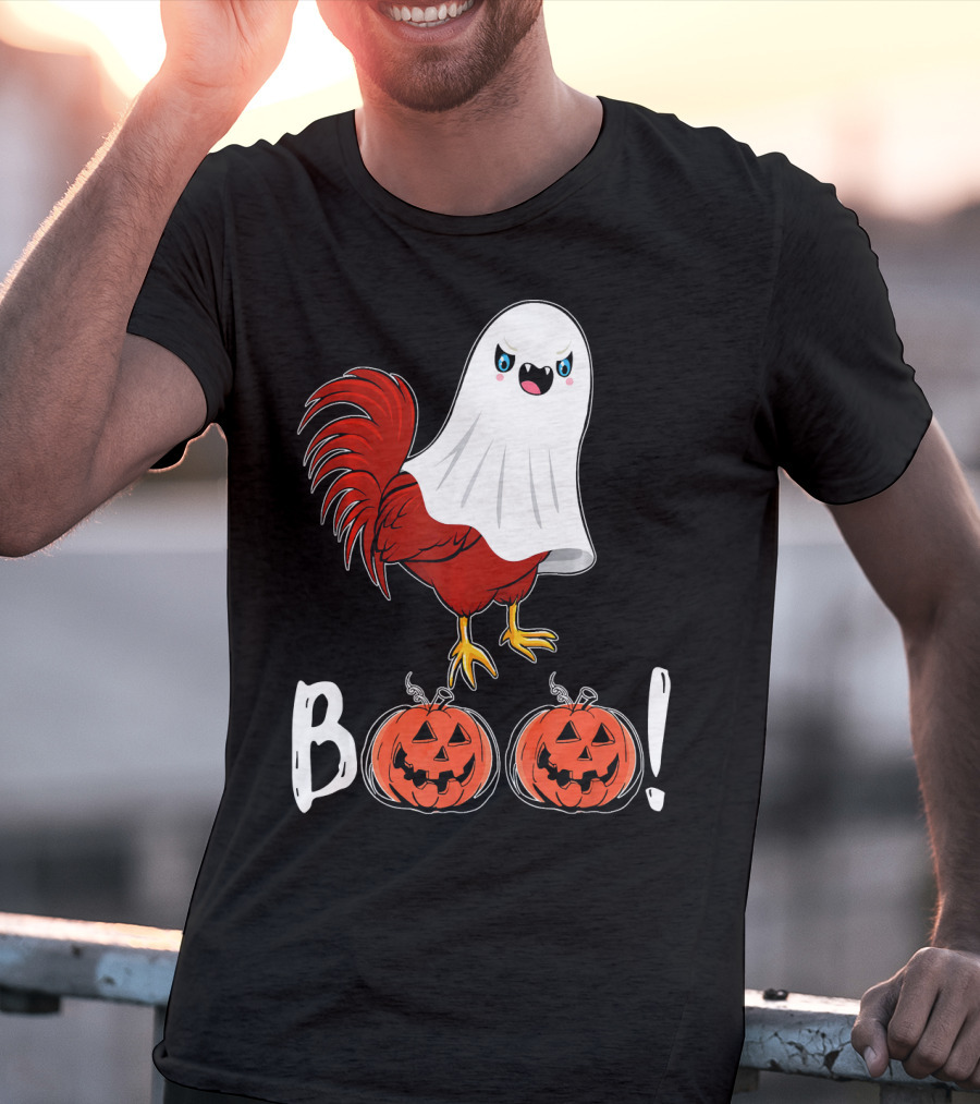 BOO Chicken Ghost Jack-O'-Lanterns T-Shirt
