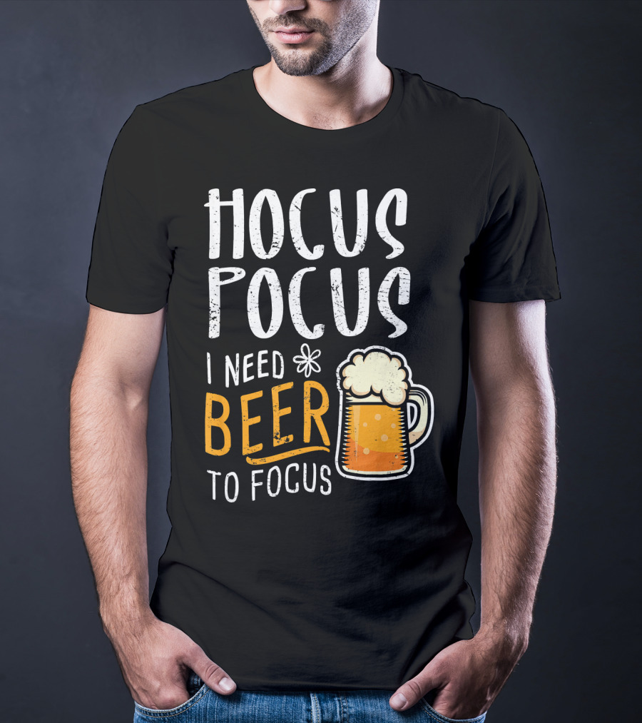 Hocus Pocus I Need Beer To Focus Mug T-Shirt