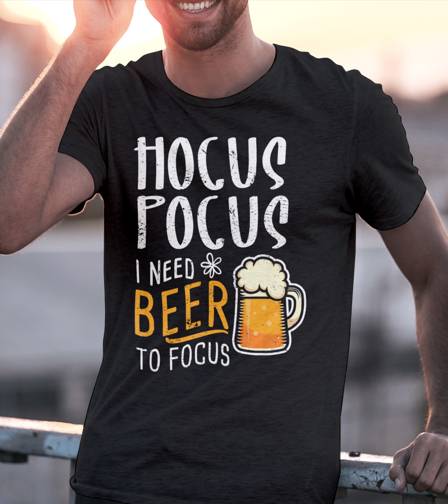 Hocus Pocus I Need Beer To Focus Mug T-Shirt