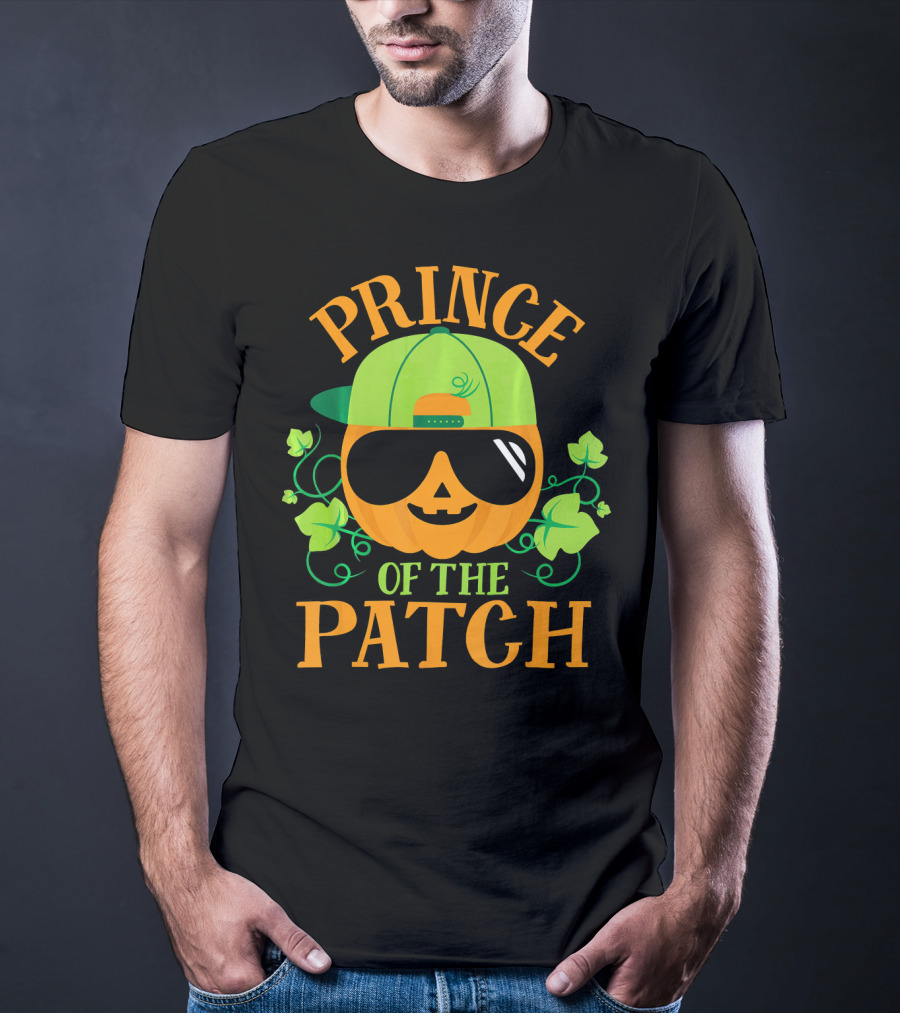 Prince Pumpkin Of The Patch In Shades And Green Hat T-Shirt