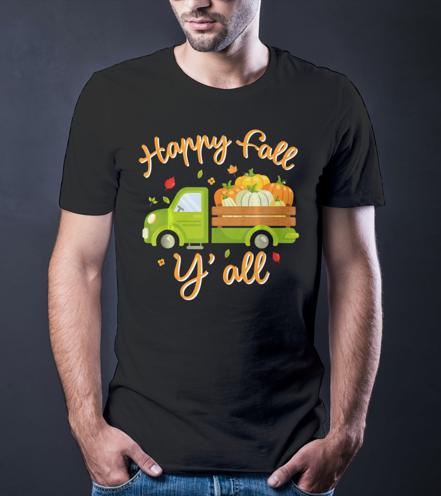 Happy Fall Y'all Pumpkin Truck Costume T-Shirt