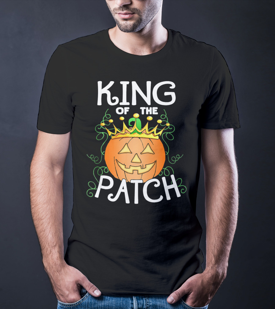 Halloween King Of The Patch Pumpkin With Crown T-Shirt
