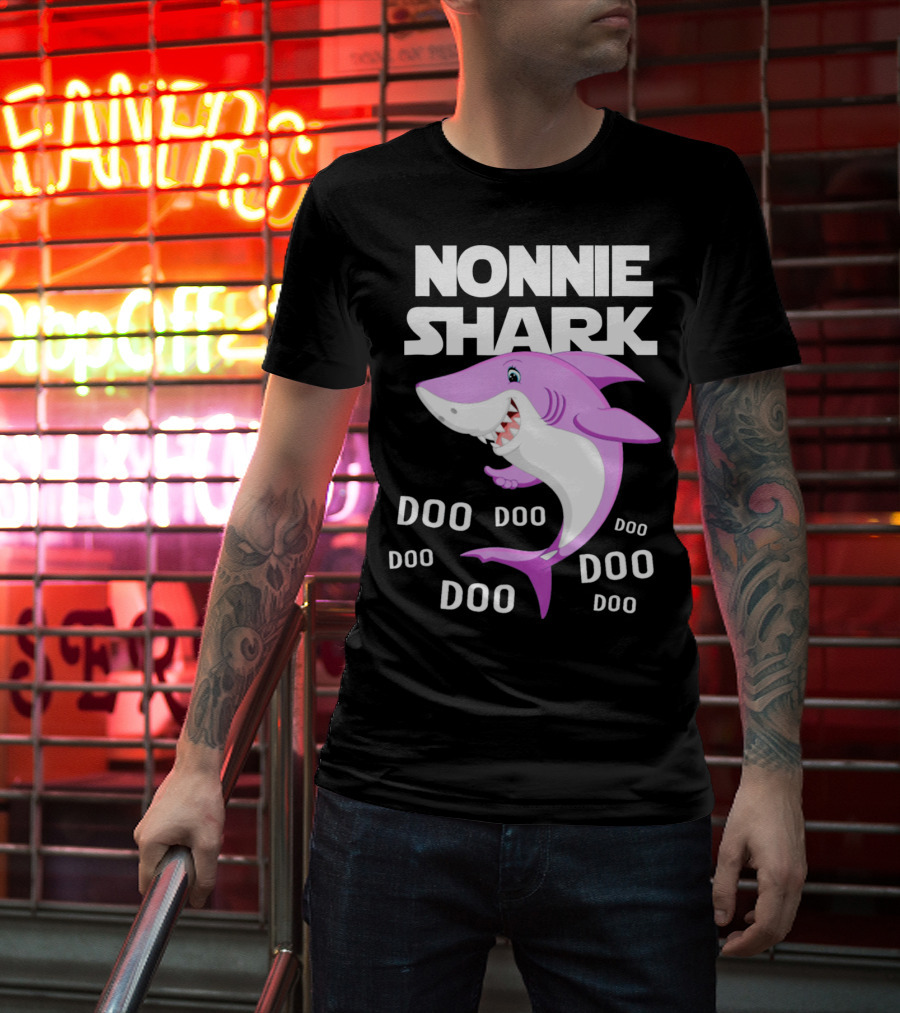 Nonnie Shark Doo Doo Doo Grandma Gift T-Shirt