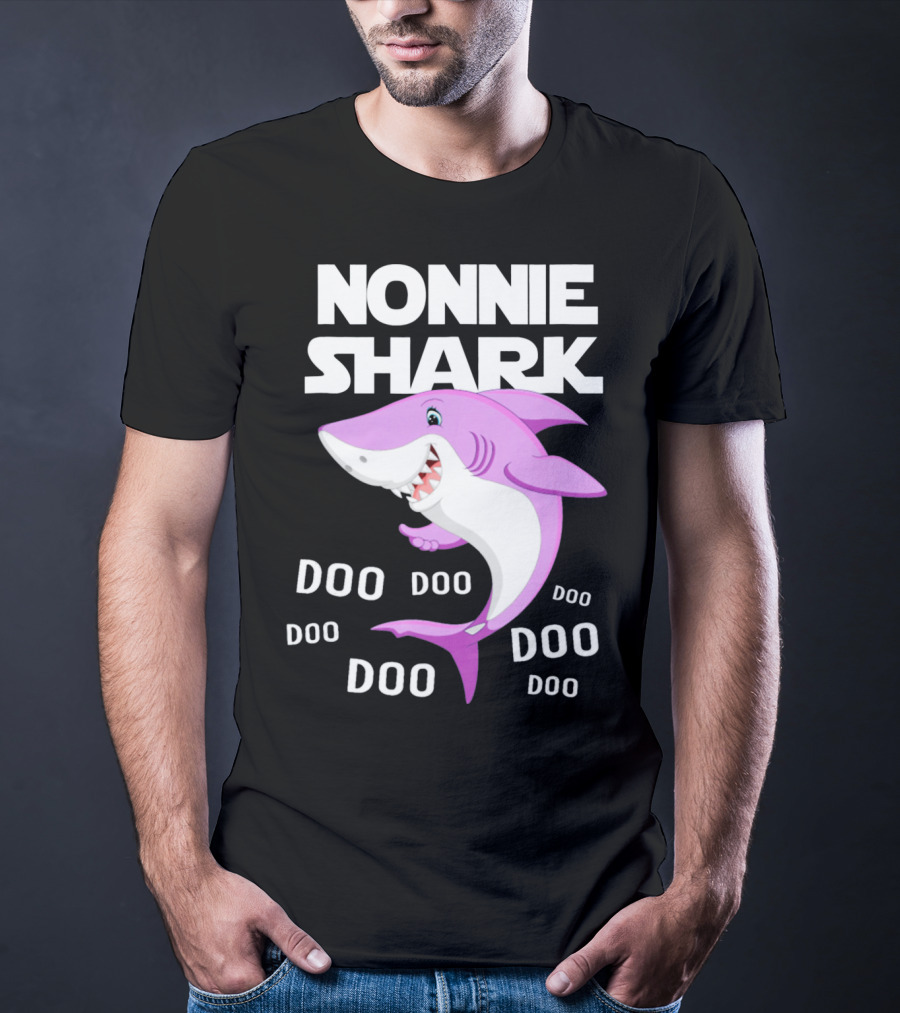 Nonnie Shark Doo Doo Doo Grandma Gift T-Shirt