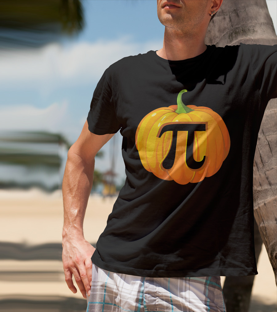 Funny Halloween Math Pun Pumpkin Pi T-Shirt