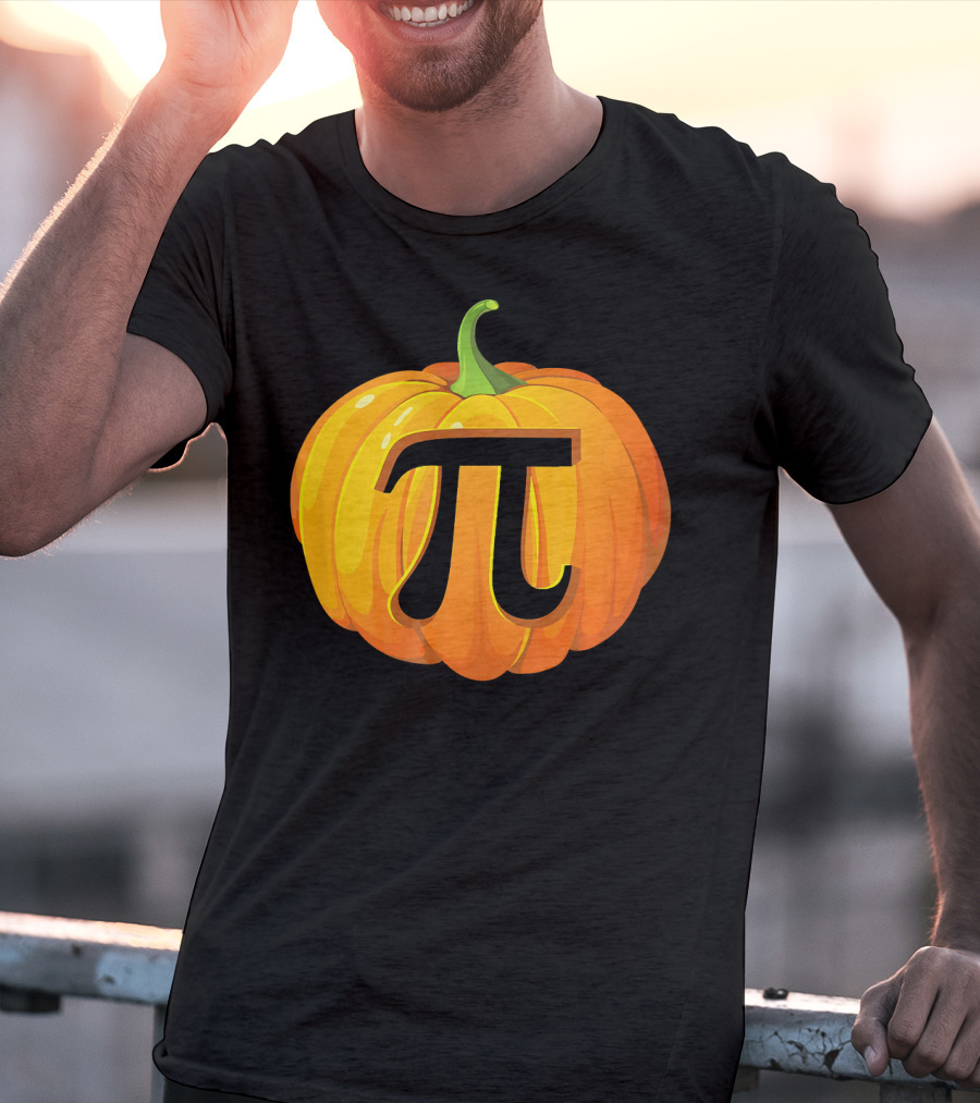 Funny Halloween Math Pun Pumpkin Pi T-Shirt