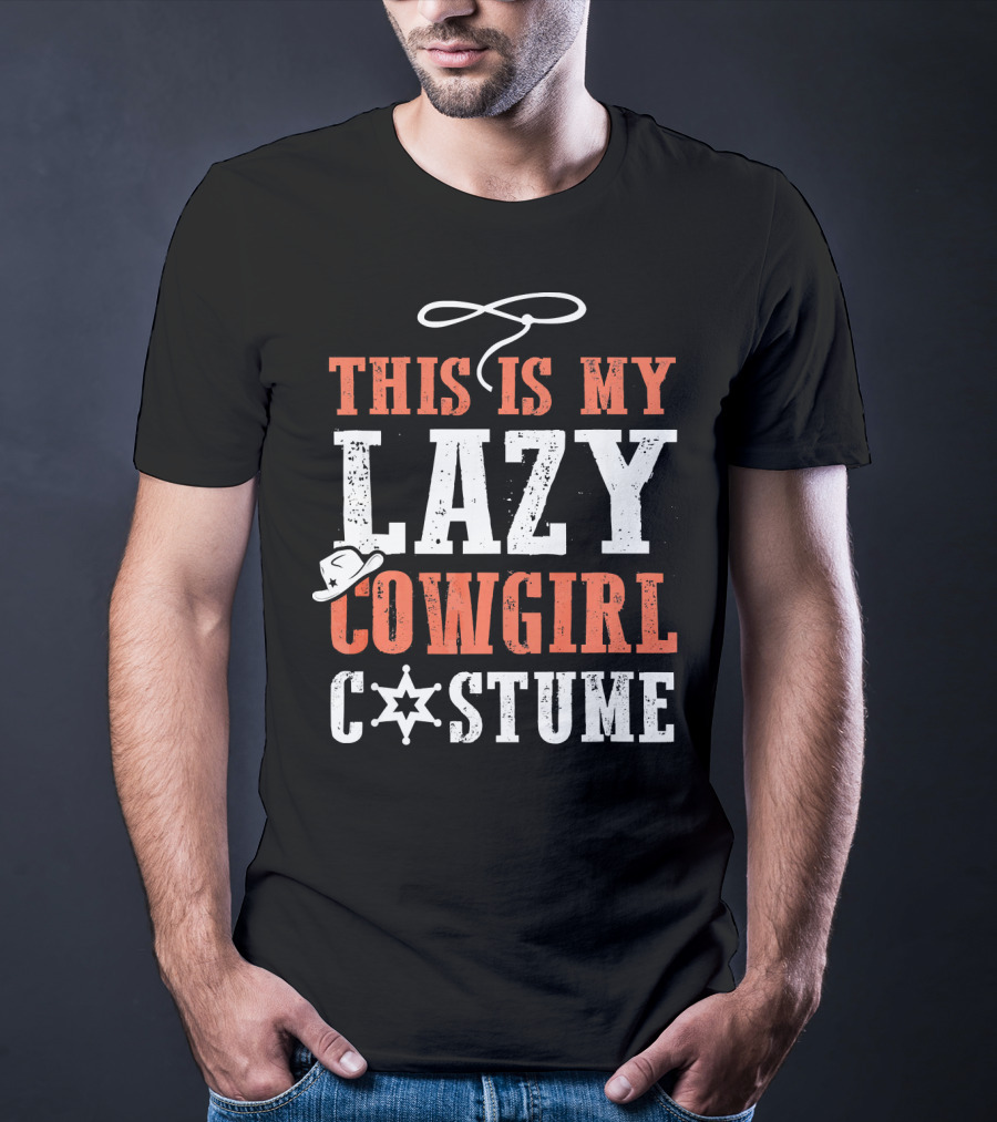 This Is My Lazy Cowgirl Costume Halloween Funny Par T-Shirt