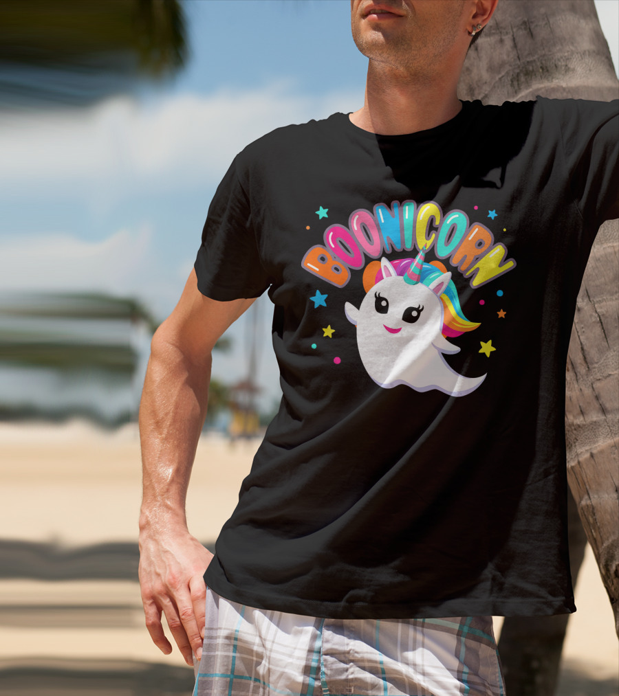 BOONICORN Unicorn Rainbow Stars T-Shirt