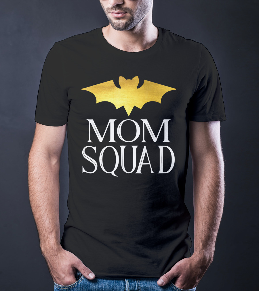 Mom Squad Gold Bat T-Shirt