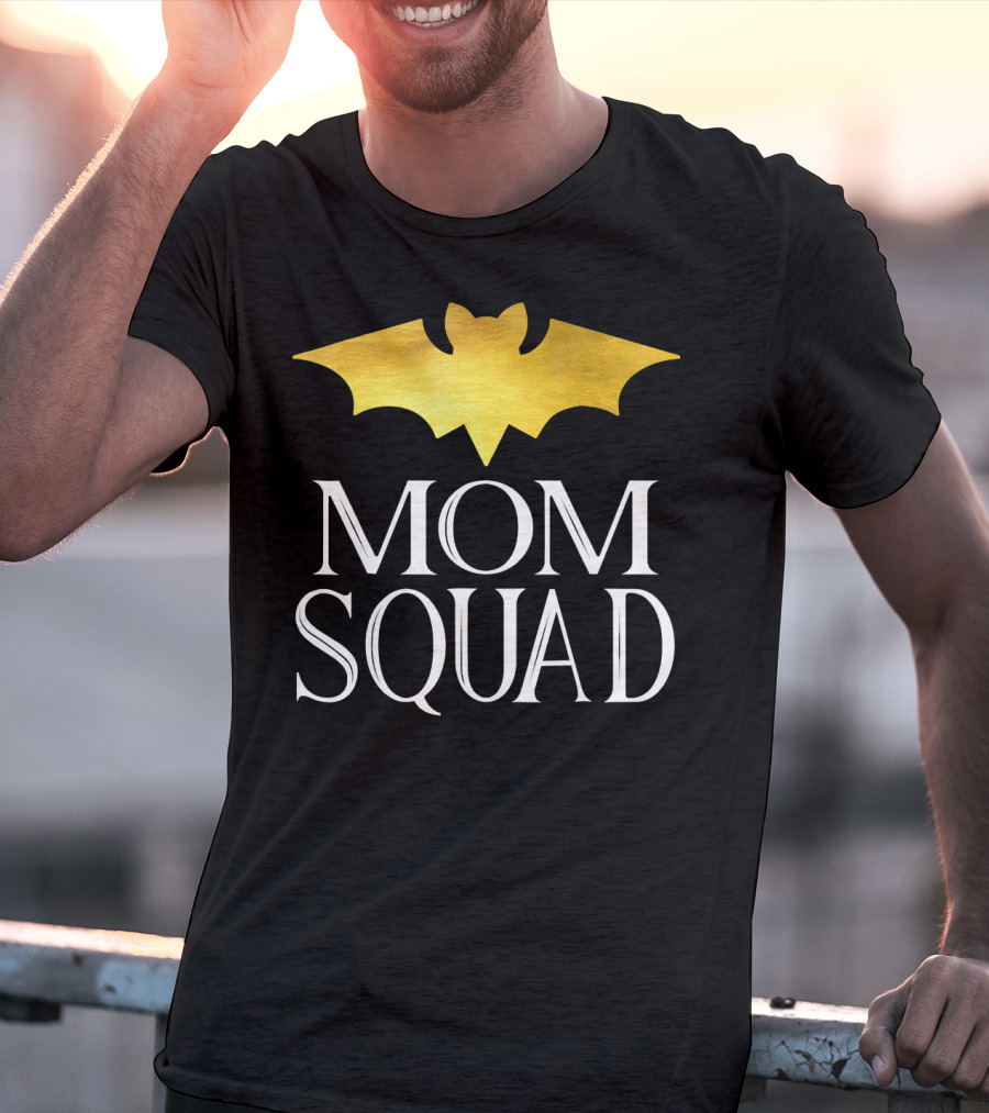 Mom Squad Gold Bat T-Shirt