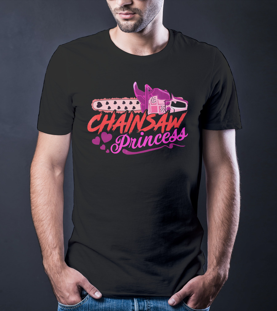 CHAINSWAW Princess Funny Halloween Chainsaw Princess T-Shirt