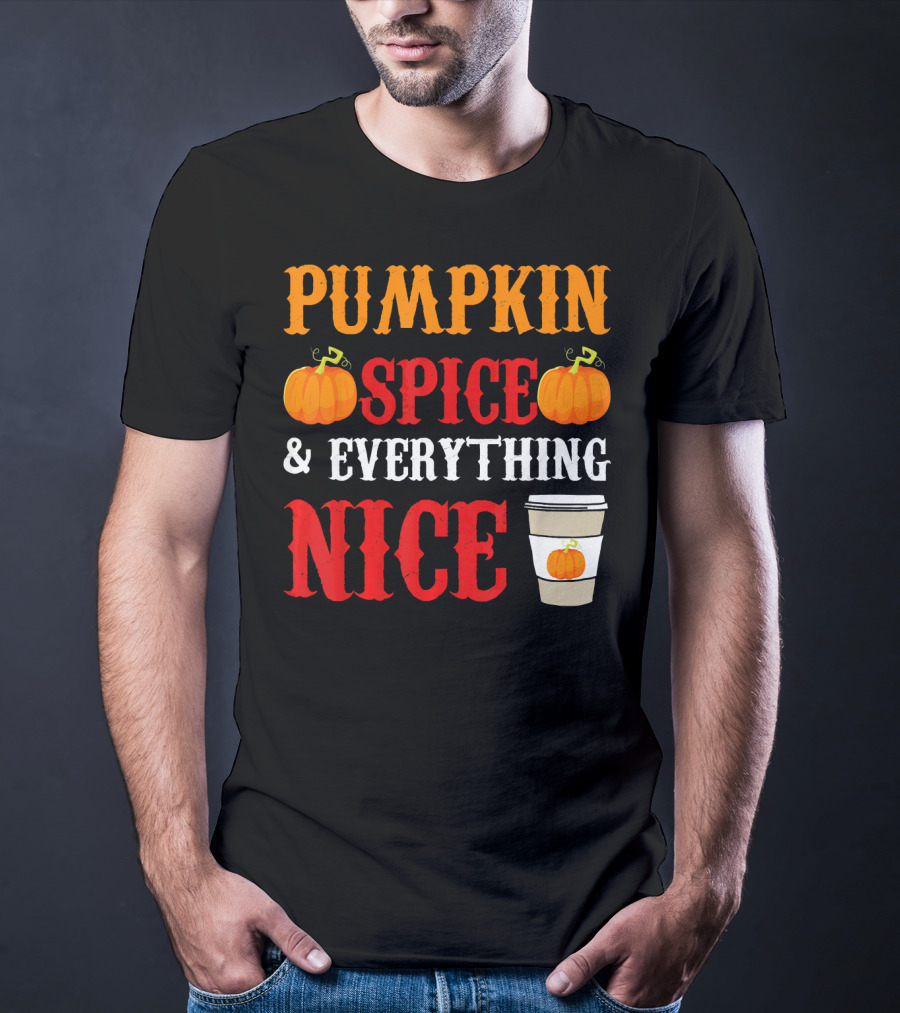 Pumpkin Spice And Everything Nice Coffee Halloween Costume T-Shirt