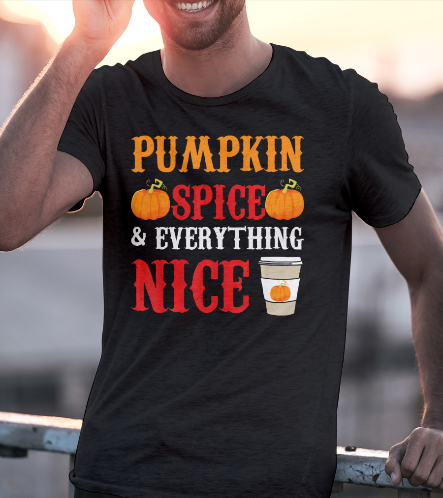 Pumpkin Spice And Everything Nice Coffee Halloween Costume T-Shirt