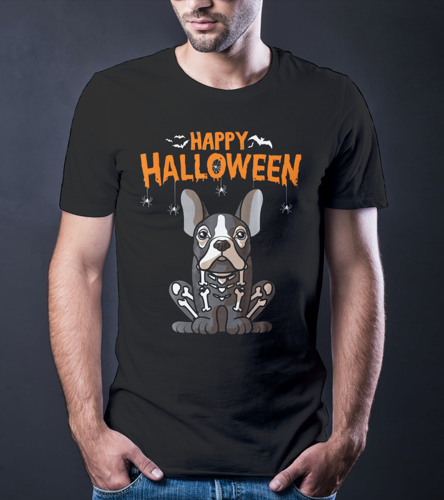 Happy Halloween French Bulldog Frenchie T-Shirt