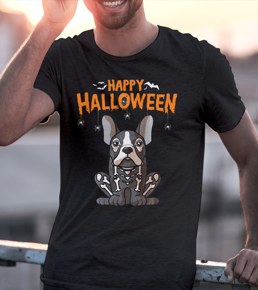Happy Halloween French Bulldog Frenchie T-Shirt