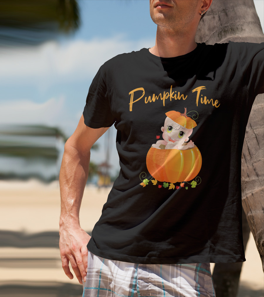 Pumpkin Time Baby Halloween Pumpkin T-Shirt