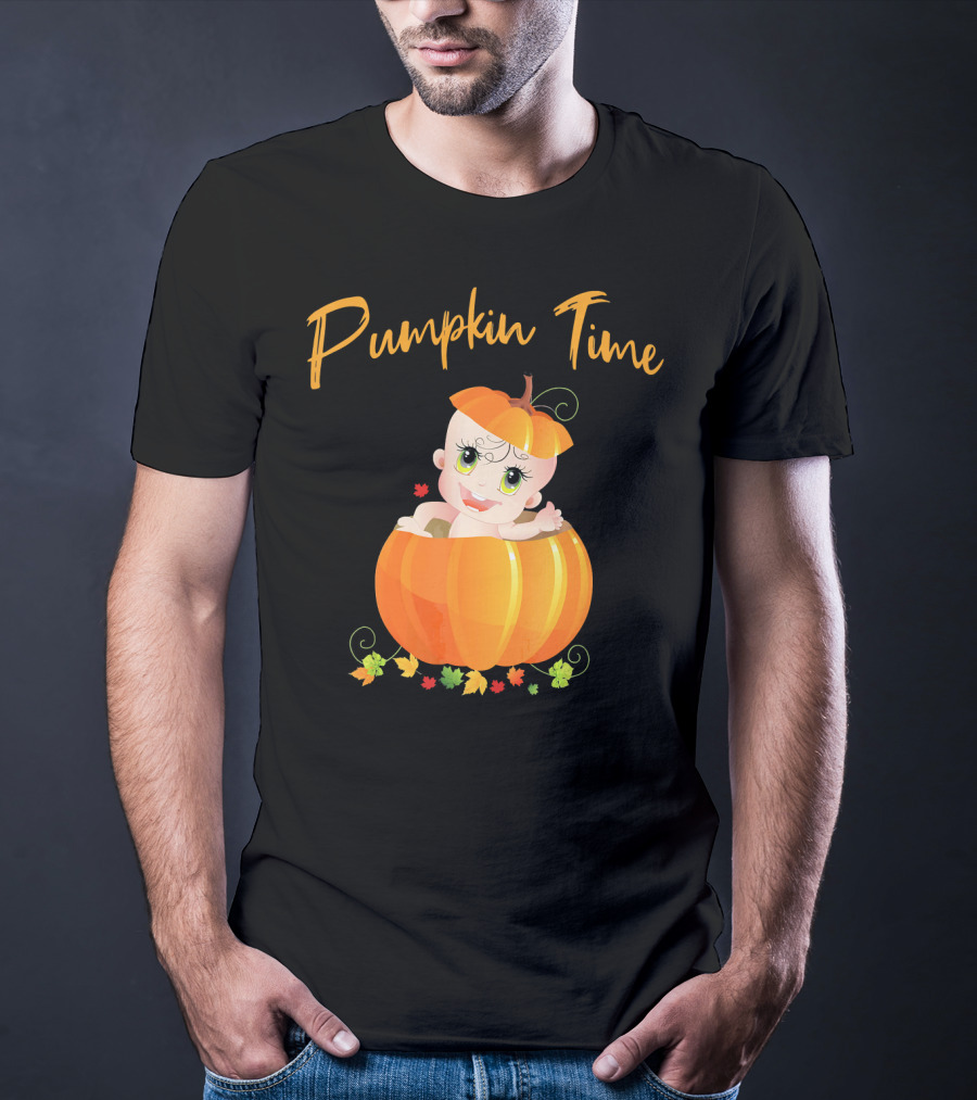 Pumpkin Time Baby Halloween Pumpkin T-Shirt