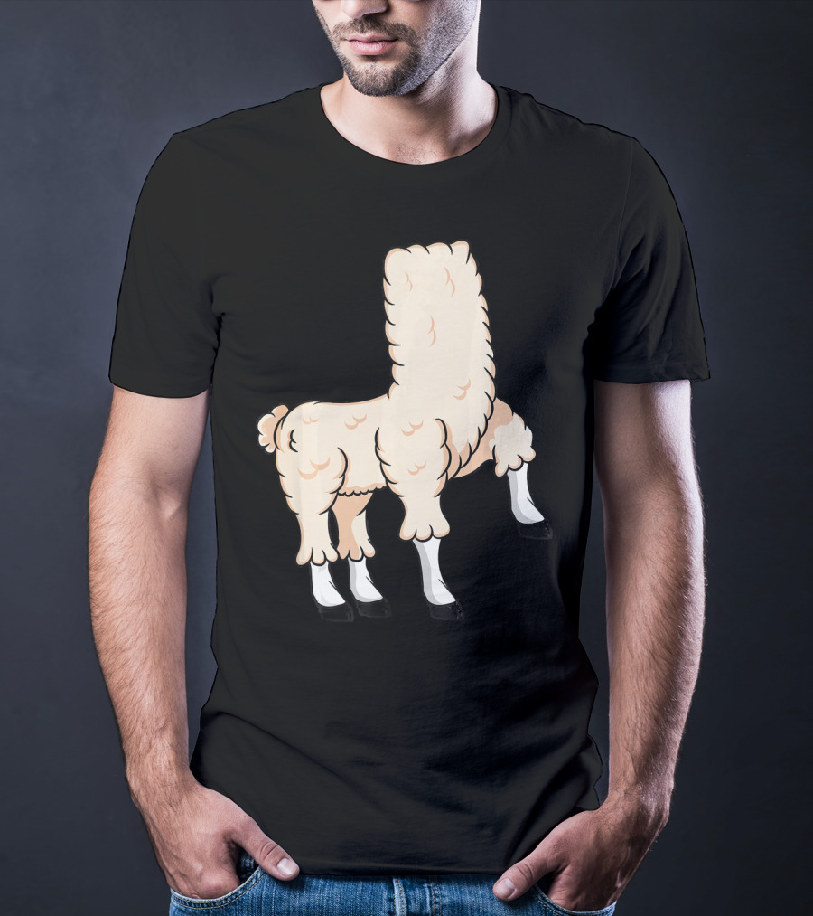 Llama Costume Halloween Easy Cosplay Headless T-Shirt