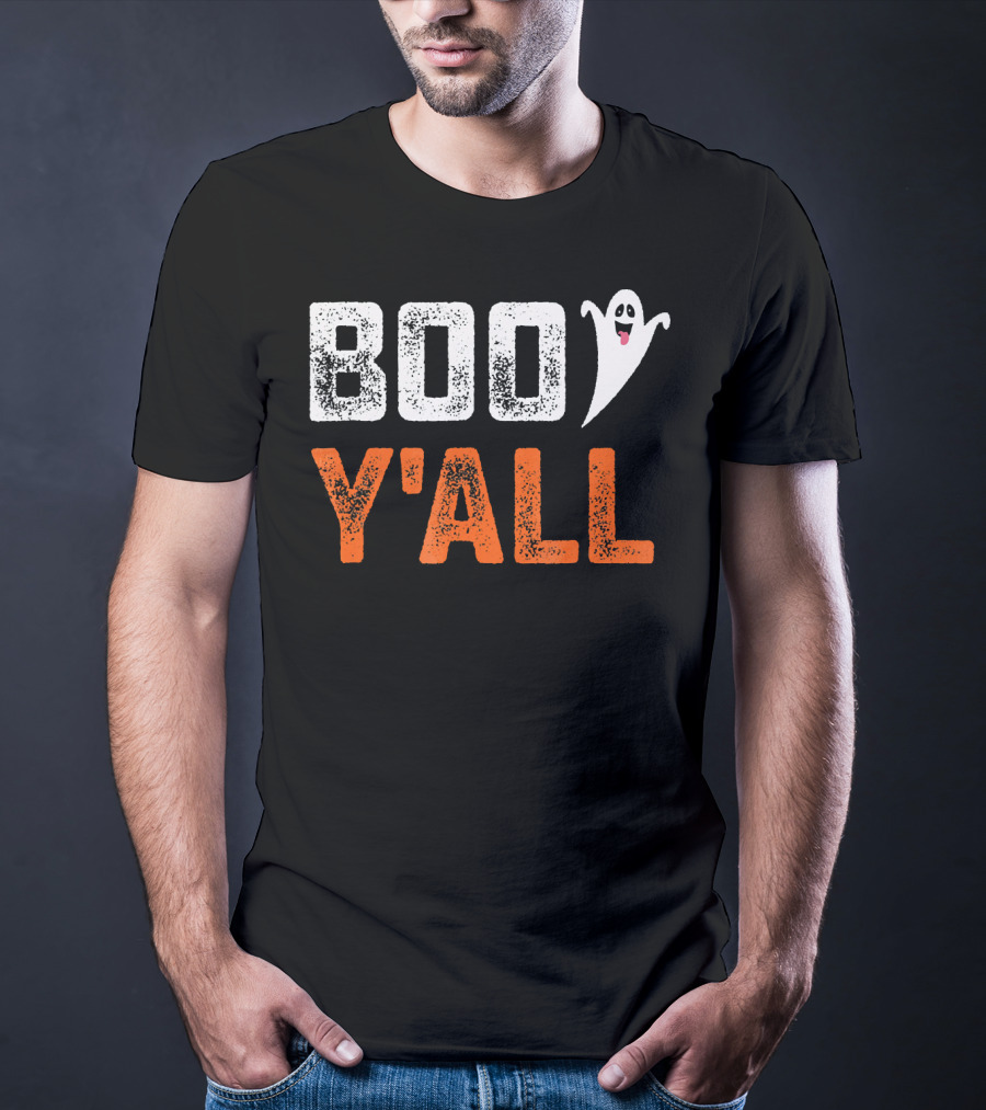 Boo Y'All Ghost Halloween Humor T-Shirt