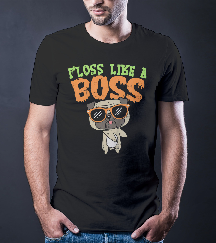 Floss Like A Boss Pug T-Shirt