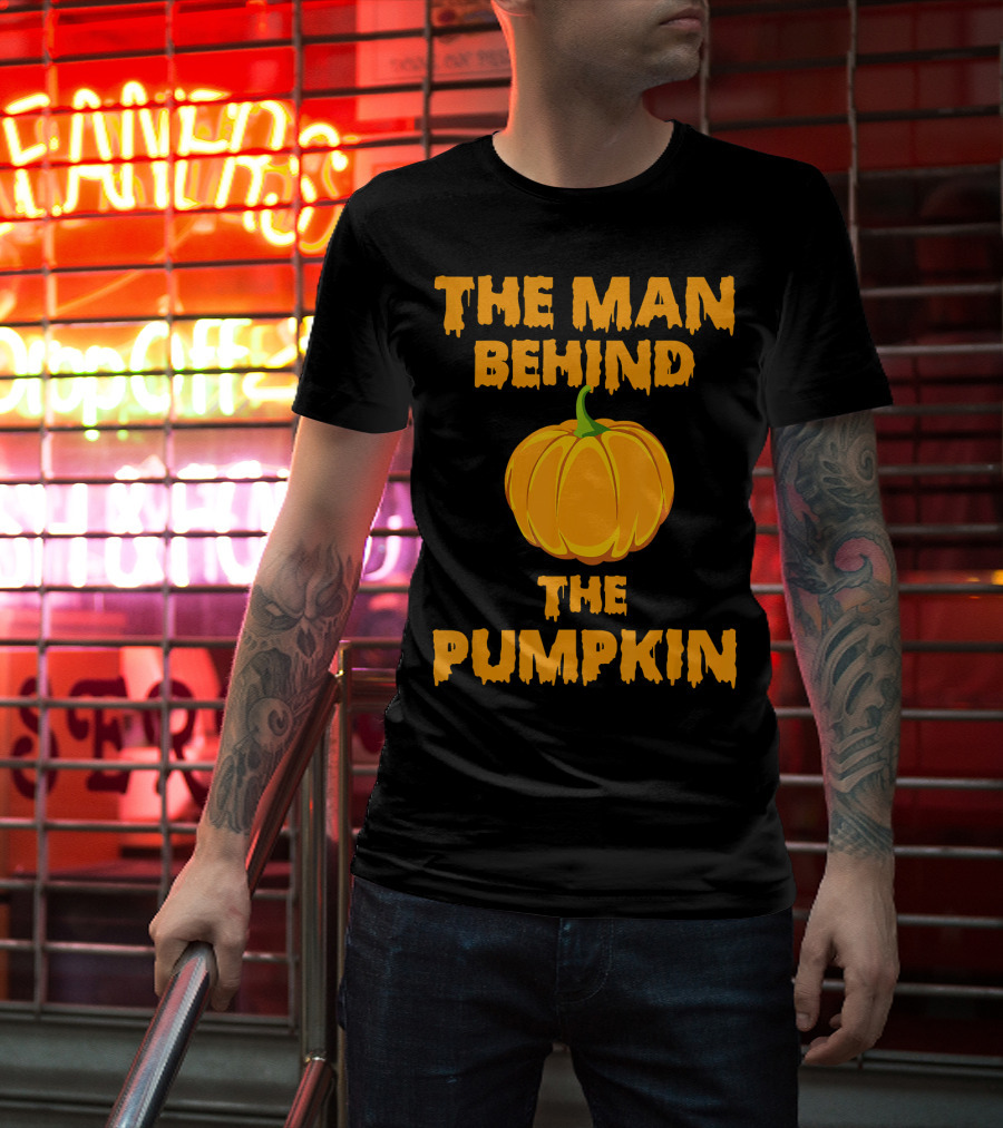 The Man Behind The Pumpkin Halloween T-Shirt