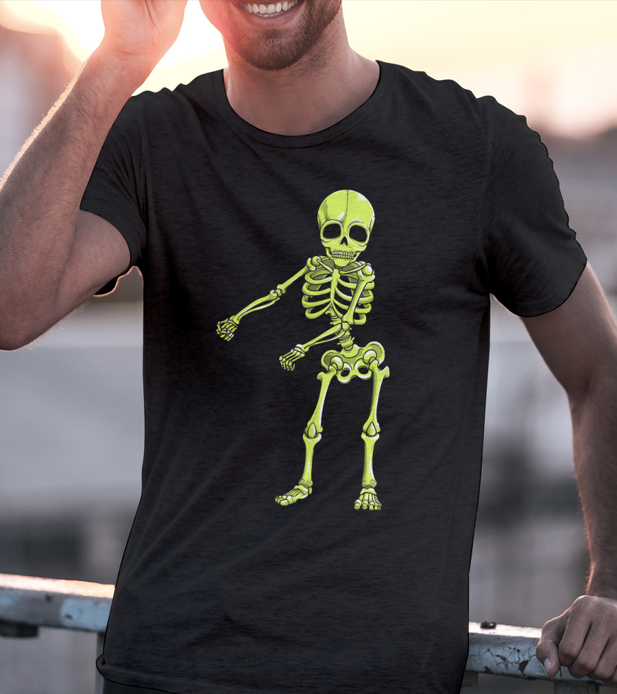 Floss Dance Neon Skeleton T-Shirt