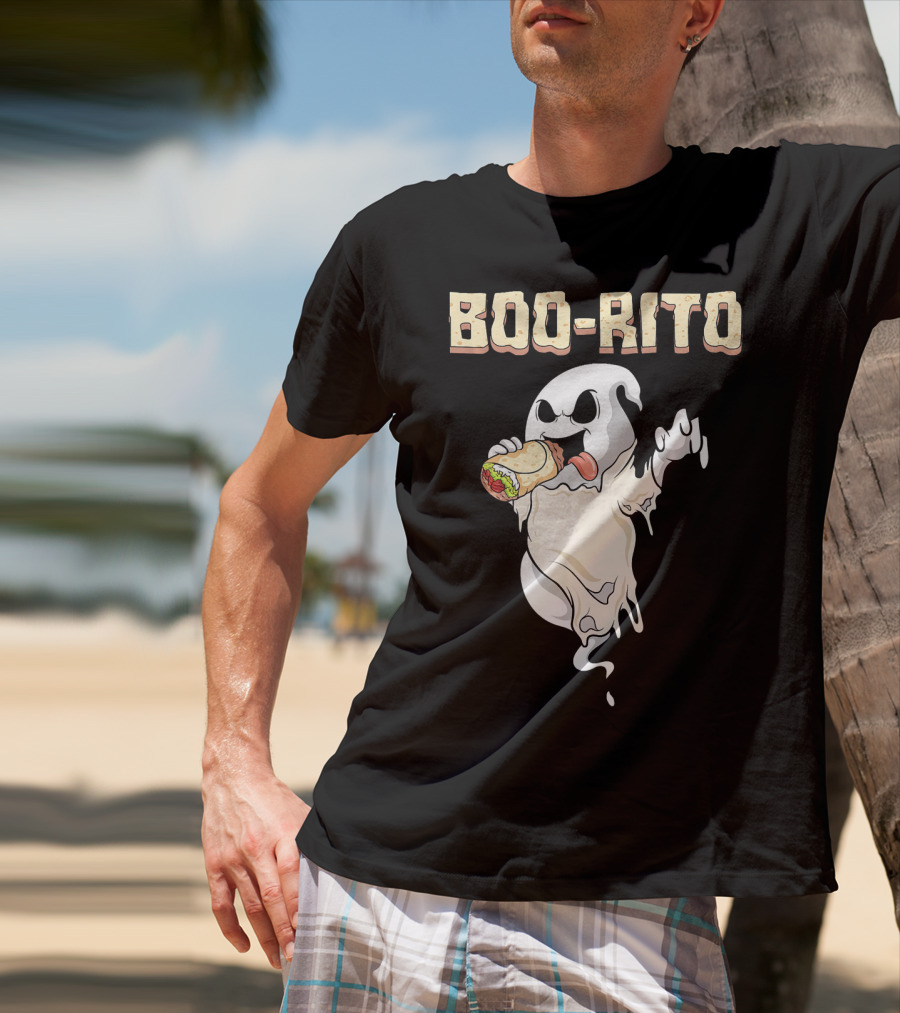 BOO-RITO Ghost Eating Burrito T-Shirt