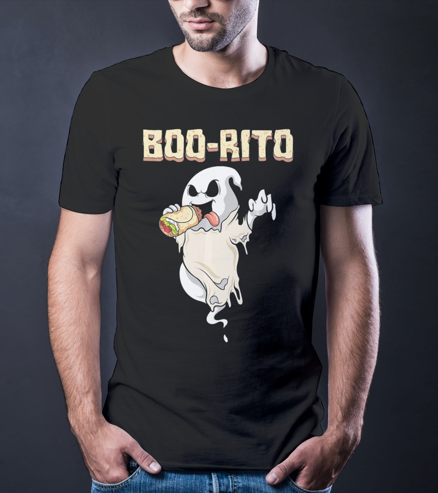 BOO-RITO Ghost Eating Burrito T-Shirt