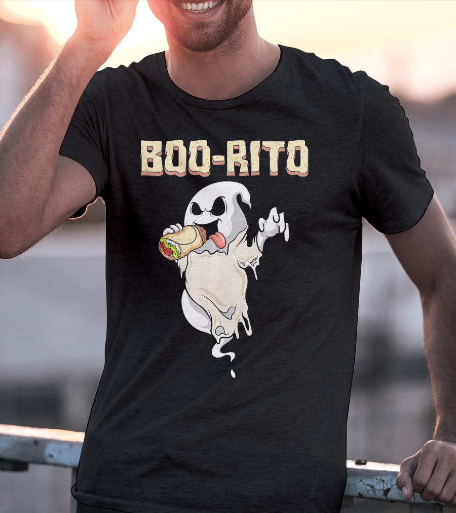 BOO-RITO Ghost Eating Burrito T-Shirt