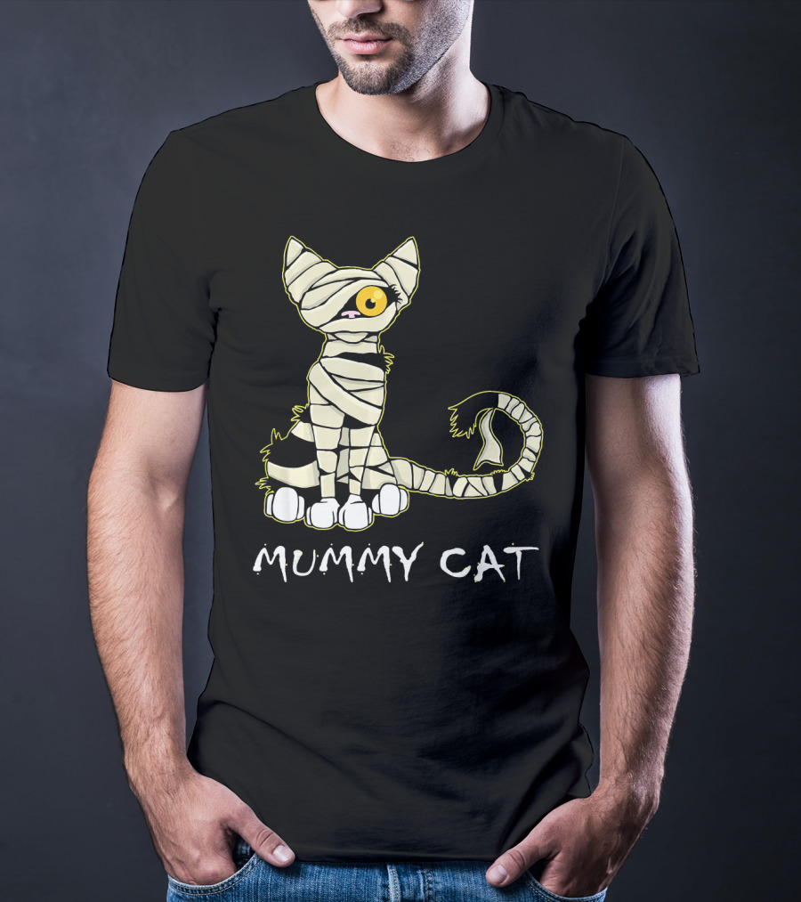 Mummy Cat Black Cat Mummy T-Shirt