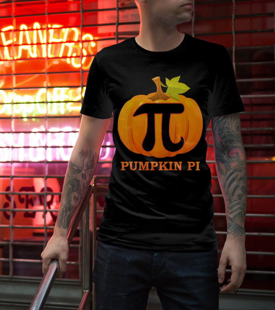 Pumpkin Pi Halloween Costume Math Pie T-Shirt