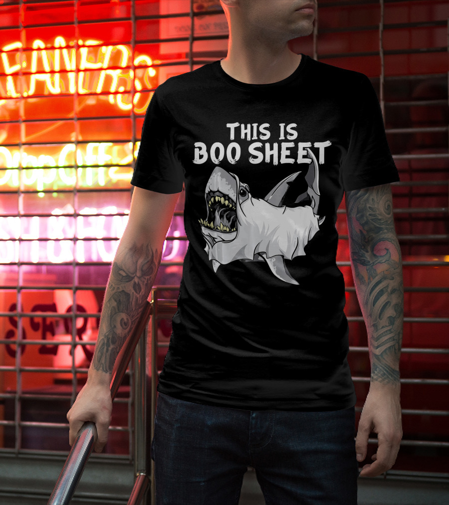 This Is Boo Sheet Shark Ghost Great Whi T-Shirt
