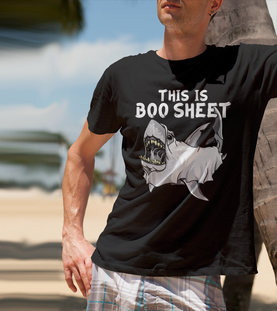 This Is Boo Sheet Shark Ghost Great Whi T-Shirt