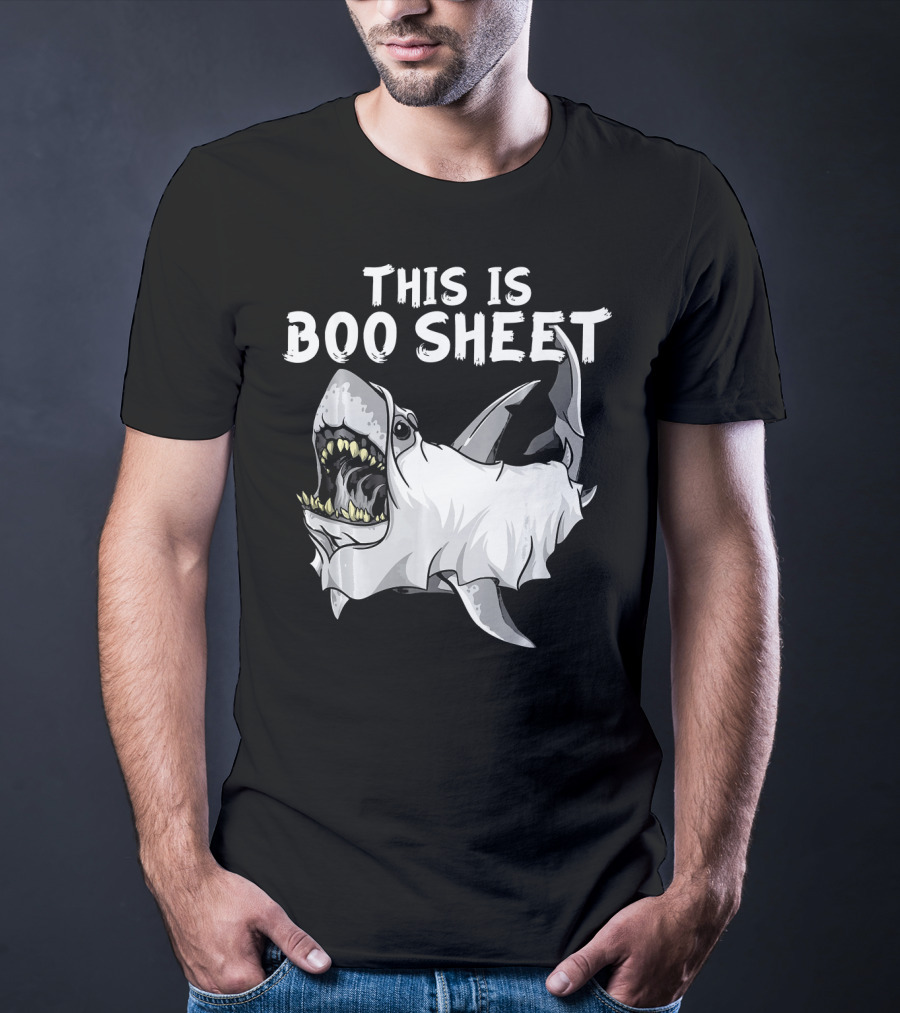 This Is Boo Sheet Shark Ghost Great Whi T-Shirt