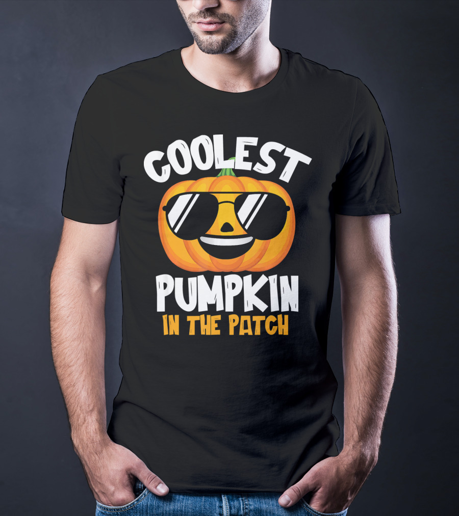 Coolest Pumpkin In The Patch Halloween Boys T-Shirt