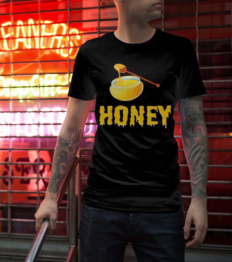 Honeypot Honey Dripping From Golden Jar T-Shirt