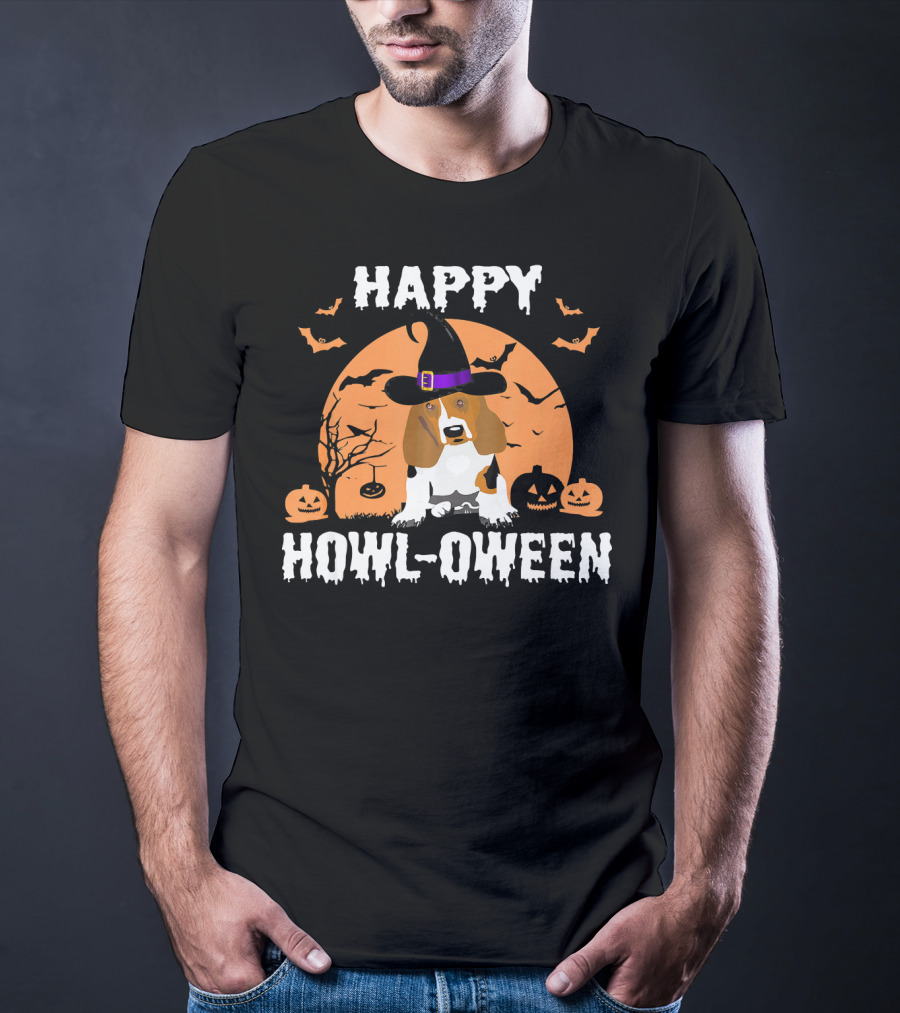 Happy Howl-Oween Beagle Halloween T-Shirt