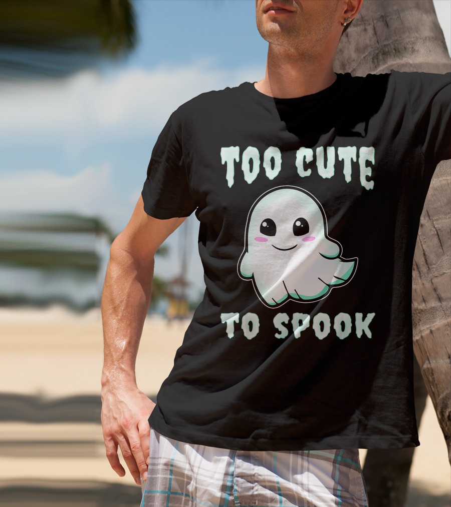 Too Cute To Spook Ghost Charm T-Shirt
