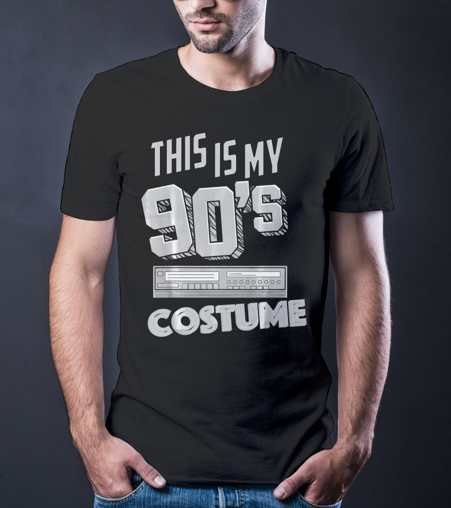This Is My 90s Costume Funny Hall Cassette Player T-Shirt