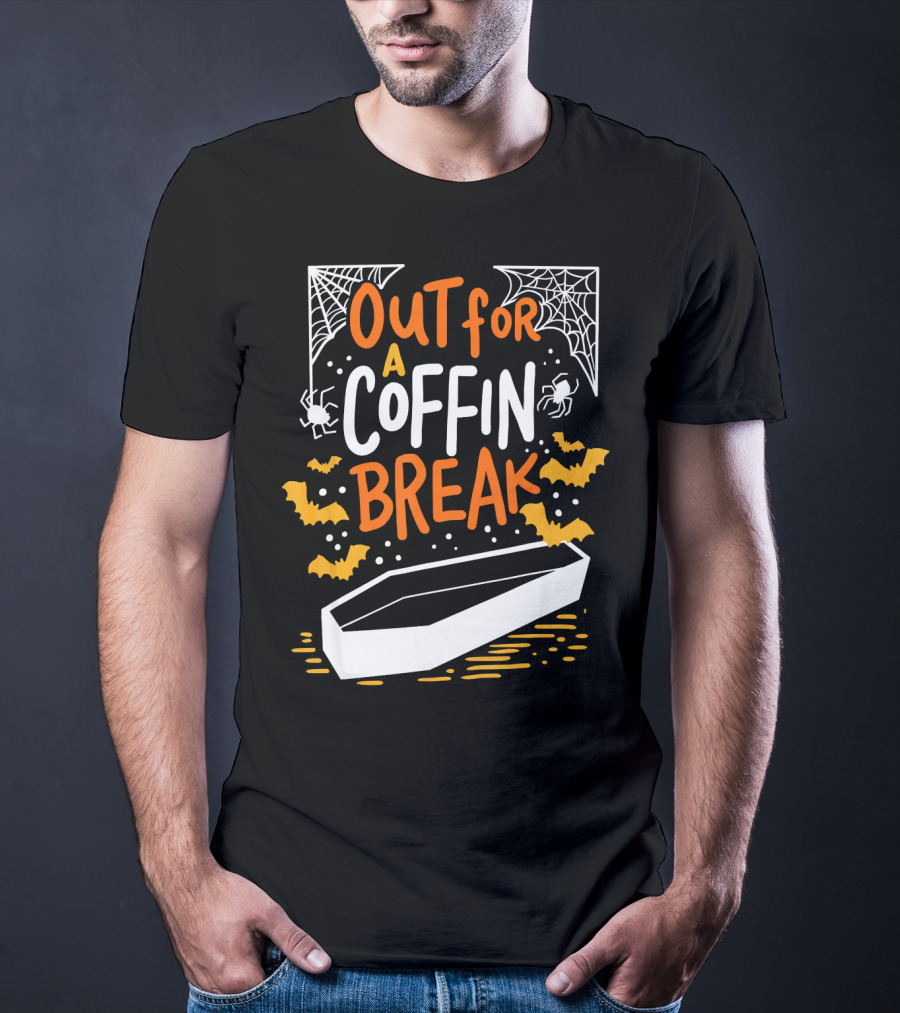 Out For A Coffin Break With Webs Spiders And Bats T-Shirt
