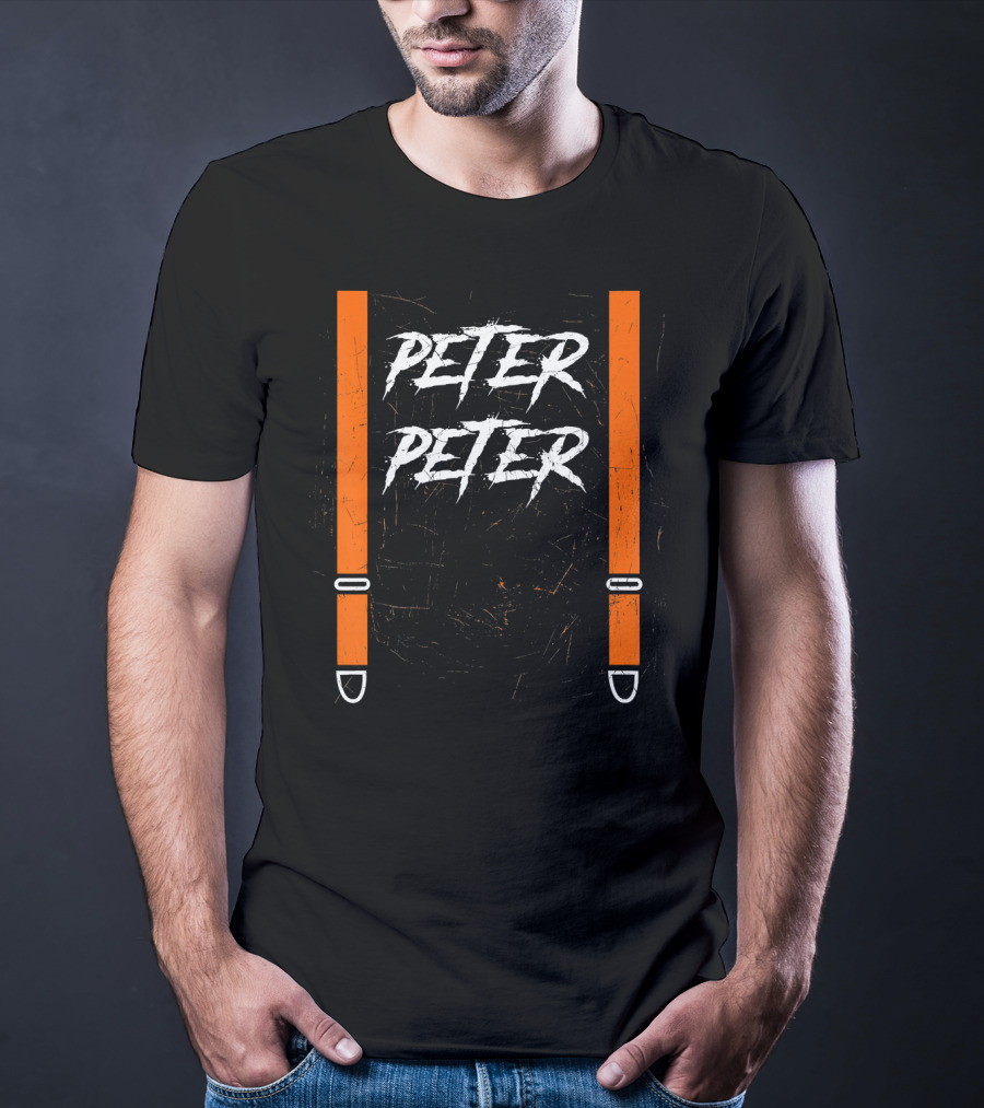Peter Peter Pumpkin Eater Suspender Hall Halloween T-Shirt